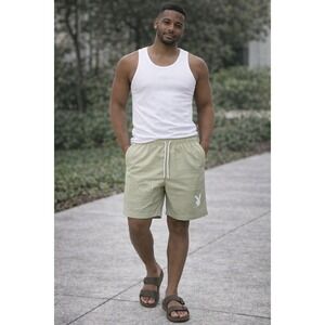 Playboy by Pacsun Swim Trunks (medium) Tan swim trunks